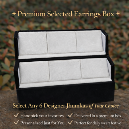 Premium Custom Earrings Box – Choose Your Own 6 Jhumkas